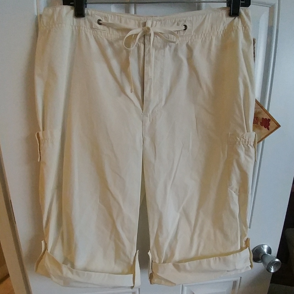 Caribbean Joe cream Capri 10 bermuda short